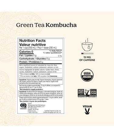 Yogi Tea - Green Tea Kombucha Tea - 6 Pack 96 Tea Bags Total - Buy Online on GoSupps.com