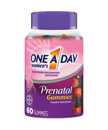 One A Day Women's Prenatal Gummies, 60 Count 60 Count (Pack of 1)