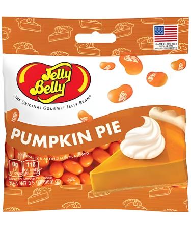 Jelly Belly Pumpkin Spice Jelly Beans Halloween Christmas Full Size 1-Pack 100g Candy Bags containing Pumpkin Pie Spice Kosher Candy Gluten Free Stocking Stuffers for Teens Holidays Bonbon Pumpkin Pie pack of 1