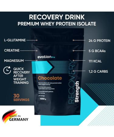 Buy Evotion Per Whey Isolate Protein Powder 1020g - 5G BCAA High-Quality Muscle Building Recovery Chocolate Shake - Buy Online on GoSupps.com