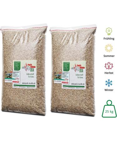 Buy Paul's M hle Sunflower Seeds for Birds Shelled 25 kg (2 x 12.5 kg) Harvest 2023 Premium Quality Fast International Shipping - Buy Online on GoSupps.com