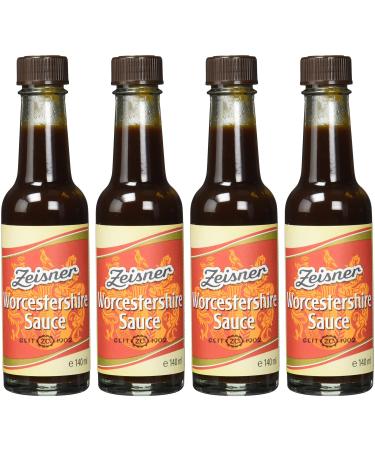 Buy Zeisner Worcestershire Sauce - Authentic English Seasoning No Artificial Flavourings Pack of 4 (4 x 140 ml) - International Shipping Available - Buy Online on GoSupps.com