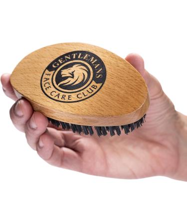 Vegan Beard Brush for Men - Synthetic Bristle, Natural Beech Wood Handle - Cruelty-Free - Buy Online on GoSupps.com