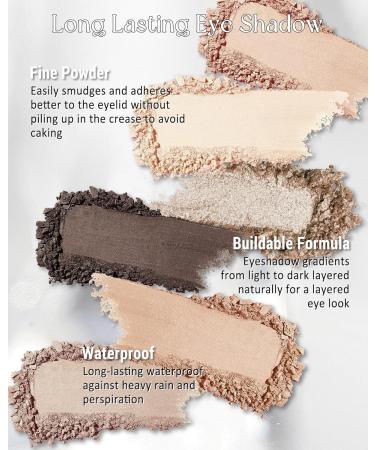 Lestpola Eyeshadow Palette 9 Colors Versatile Fine Powder Glitter Matte Eyeshadow Palette Natural Finish Long Lasting Water Resistant Highly Pigmented Eye Makeup Palette for Women 04 - Buy Online on GoSupps.com