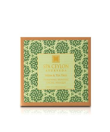 SPA CEYLON Neem & Tea Tree Clay Facial Masque | Mineral-Rich Acne Treatment | Cruelty-Free & 100% Vegetarian | Ideal for Oily Skin | Natural Glow - Buy Online on GoSupps.com