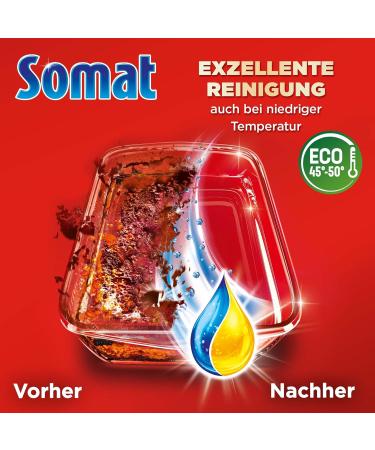 SOMAT Excellence Duo Power Gel - 58 Washes | Eco-Friendly Dishwasher Cleaning with Lemon & Lime | Sparkling Clean Dishes at Low Temperatures - Buy Online on GoSupps.com