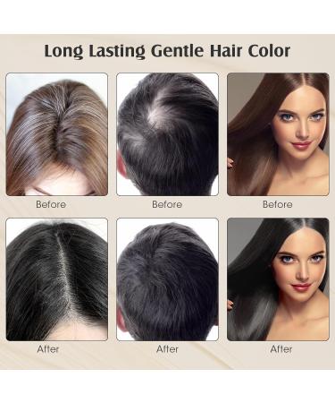 400ml Black Hair Shampoo: Herbal Hair Color Dye for Men and Women - Semi-Permanent, Gentle Formula for Smooth, Shiny Results - Buy Online on GoSupps.com