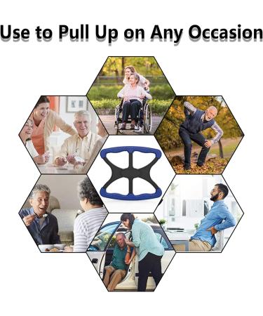 Lift Assist for Elderly - OVIFM Portable Standing Aid with Non-Slip Grip Handle - Ideal for Seniors, Bariatric Patients, and Caregivers - As Seen On TV (Blue) - Buy Online on GoSupps.com