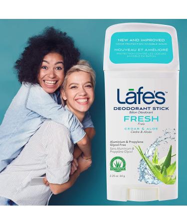 Lafe's Natural Aluminum-Free Deodorant Stick | 24-Hour Protection | Paraben & Baking Soda Free | Fresh Scent | 2.25oz - Buy Online on GoSupps.com
