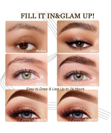 LiSen Beauty Microblading eyebrow pencil2025 NewUltra Precise Brow Pencil Waterproof with 4 fork tips for naturallooking hairlike defined eyebrows long lasting 24 hours Color A01Light brown - Buy Online on GoSupps.com