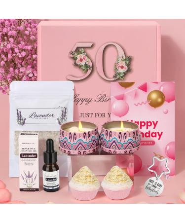 50th Birthday Gifts for Women Pamper Birthday Gifts Sets Hamper for Women Mum Mother Friend Sister Wife Her Self Care Relaxation Spa Relax Bath Gift Birthday Presents for Women