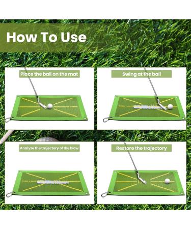 Swing Detection Golf Training Mat for Perfecting Swing Path and Hitting Posture - Easy Mounting and Analysis Features - Buy Online on GoSupps.com