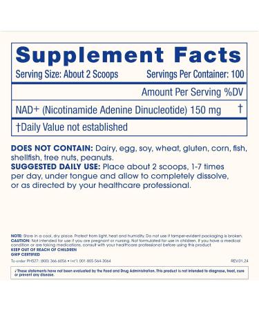 ProHealth NAD+ Pro (15 Grams) - NAD+ Boosting Formula - Pure Nicotinamide Adenine Dinucleotide Bioavailable Powder Longevity - Buy Online on GoSupps.com