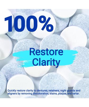 Mysmile Retainer Cleaner with Denture Cleaning Tablets 3 Min Faster Denture Cleaner Help to Remove Stains Bad Odor Plaque from Aligner Invisalign Mouth Guard Night Guard (120 Count (Mint Flavor)) - Buy Online on GoSupps.com