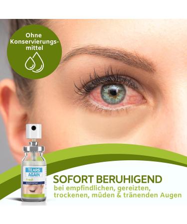 Tears Again Fresh 10ml - Preservative-Free Eyespray for Dry Eyes & Irritation - Suitable for All Ages - Refreshing Menthol Relief - Buy Online on GoSupps.com