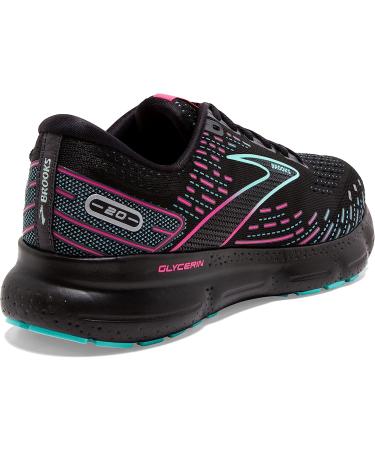 Brooks Glycerin 20 Women's Neutral Running Shoe 7.5 - Black/Blue/Pink - Buy Online on GoSupps.com