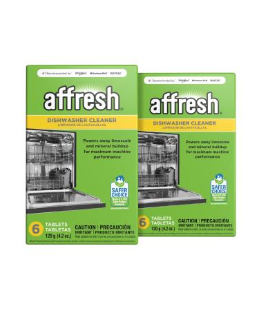 Affresh Dishwasher Cleaner, Helps Remove Limescale and Odor-Causing Residue, 12 Tablets (2 Pack) 12 Tablets Dishwasher Cleaner