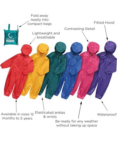 Hippychick Children's All in One Waterproof Jumpsuit - Green Bottle | XS (18-24mths) - Buy Online on GoSupps.com