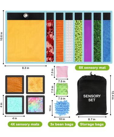 Joyreal Sensory Mats & Toys for Autism - 15 PCS Floor Tiles, Wall Toys, Bean Bags & Equipment for Kids. Tactile Play Activity Set - Buy Online on GoSupps.com