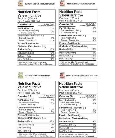Broya Beef & Chicken Bone Broth | Premium 100% Grass Fed Beef and Certified Organic Chicken with Collagen Protein | Paleo Keto and Gluten-Free | Perfect for Sipping Soup and Cooking Stock | Variety Pack (4 Packets) Variety 500 ml (Pack of 4) - Buy Online on GoSupps.com