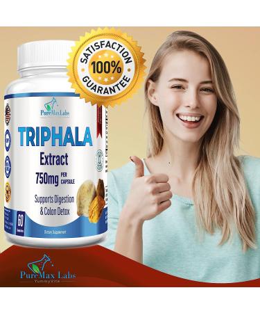 YUMMYVITE Triphala Capsules - Digestion & Colon Support - 60 Capsules - Buy Online on GoSupps.com