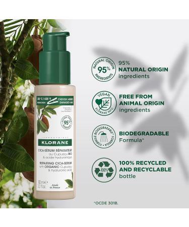 Klorane - Repairing Cica-Serum with Organic Cupua u & Hyaluronic acid - Very dry damaged hair - 100ml - Buy Online on GoSupps.com