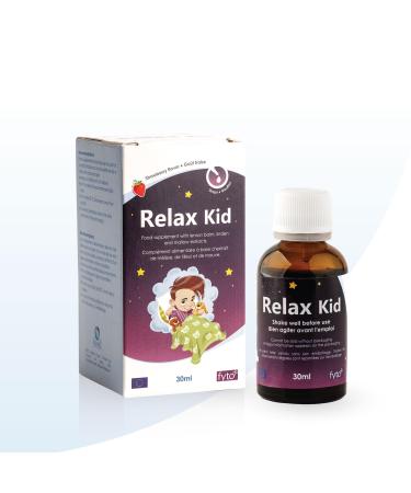 Relax Kid 100% Natural – Soothes the Agitation and Promotes Repairing Sleep for Children – For Peaceful Nights – Quick Action – Strawberry Flavor – 30 ml Bottle Drops