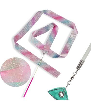 AITIME Sparkling Dance Ribbon Set - 78.7 Rhythmic Gymnastics Ribbons for Kids | Ideal for Dancer Play & Baton Twirling | Gymnastics Party Gift - Buy Online on GoSupps.com