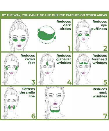 Buy NBCT Matcha Green Tea Under Eye Patches - 60 Pack for Dark Circles & Puffiness | Collagen & Hydrogel Formula - International Shipping Available - Buy Online on GoSupps.com
