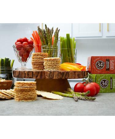 34 Degrees Original Crisps | Thin & Crunchy 6 Pack (4.5oz Each) | Light Snacking Delight - Buy Online on GoSupps.com