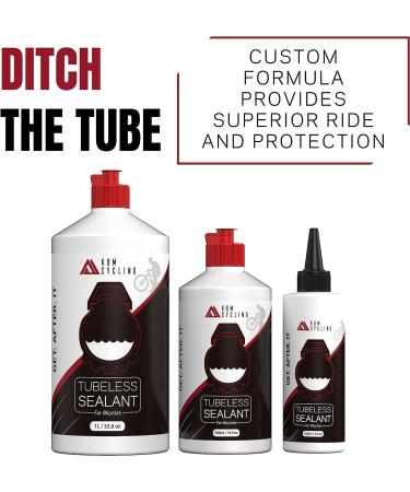 KOM Cycling Tubeless Tire Sealant for Bicycles - 500ml Fast Repair Sealant - Compatible with Sealant Injector - Tubeless Tire Repair Tool Included - Buy Online on GoSupps.com