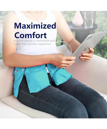 Mastectomy Drainage Pouch & Shower Support - Adjustable Comfort in Lake Blue | Shop Now - Buy Online on GoSupps.com