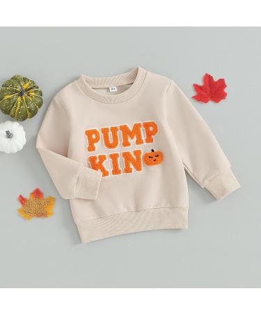 JCMoniDun Toddler Baby Halloween Pumpkin Sweatshirt - 04 Beige, 6-12 Months - Buy Online on GoSupps.com
