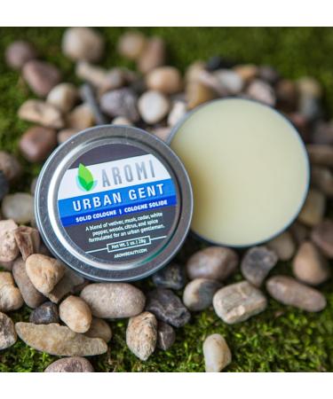 Aromi Solid Cologne | Woodsy Men's Fragrance White Pepper Musk and Cedar Scent Vegan Cruelty-free Travel Gift Day Night Concentrated (Urban Gent) - Buy Online on GoSupps.com