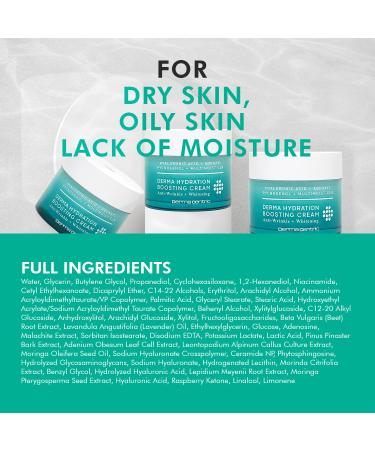 DERMACENTRIC Hydration Boosting Water Gel Lightweight Korean Skincare Moisturizer with Hyaluronic Acid for Soft Radiant-Looking Skin For All Skin Types (1.69 oz) - Buy Online on GoSupps.com