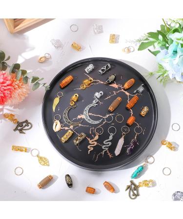 Yaomiao 150 Pieces Hair Jewelry Dreadlocks Crystal Wire Wrapped Loc Adornment Assorted Imitation Wood Beads Braid Accessories for Braids Hair Cuffs Decorations for Women Girl(Classic Style) - Buy Online on GoSupps.com