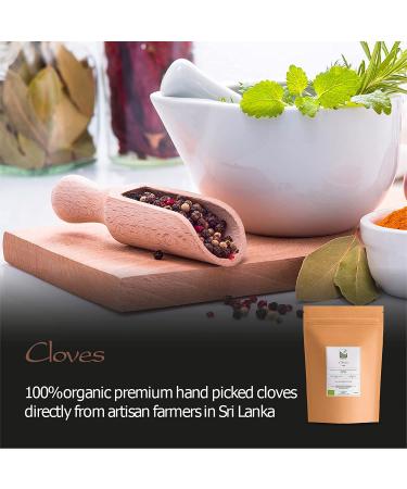 Organic Cloves Whole Spice from Sri Lanka - 100g (3.52 oz) Pack - Premium Quality Spices - Buy Online on GoSupps.com