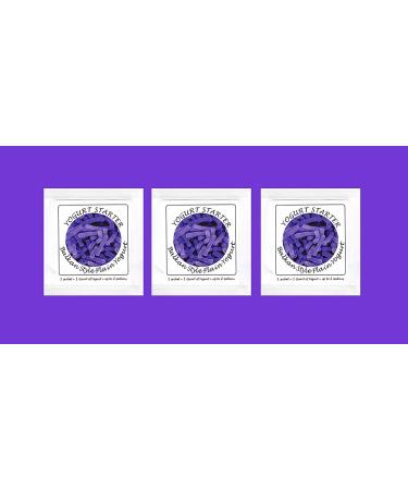 Balkan Style Plain Yogurt Starter Cultures - 3 Freeze-Dried Sachets | 3 Count Pack - Premium Quality - Buy Online on GoSupps.com