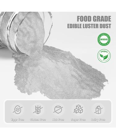 Buy Wwtop Silver Edible Glitter - 15g Tasteless Powder for Drinks Cakes Chocolates Cupcakes & More - Perfect for Parties & Baking - Buy Online on GoSupps.com