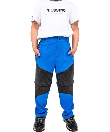 SEEU Boys Convertible Quick Dry Hiking Pants - Black Large | Polyester Spandex - Buy Online on GoSupps.com