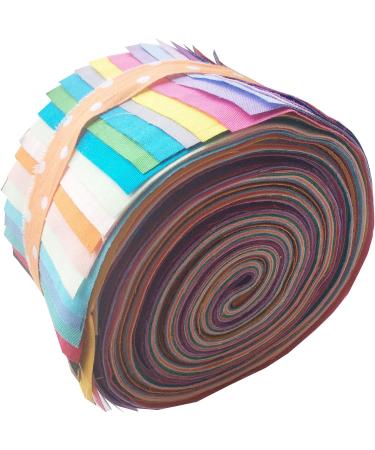 25pcs Solid Cotton Jelly Roll Fabric Strips for Quilting & Patchwork Craft - Buy Online on GoSupps.com