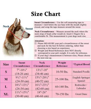 Dog Head Collar No Pull - Soft Upholstery Headhalters for Labrador - Includes Training Instructions - L Rosa/Schwarz - Buy Online on GoSupps.com