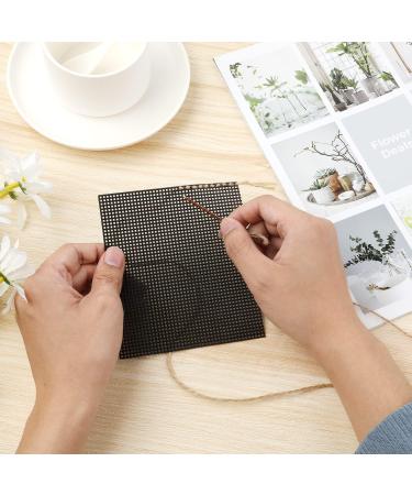 6pcs 10 CT Plastic Mesh Canvas Sheets for Embroidery and Cross Stitch - 13x10inch Black - DIY Crafts Supplies - Buy Online on GoSupps.com
