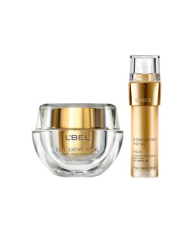 L'Bel Concentre Total Global Facial Concentrated Cream 1.7oz and Yeux Eye Global Concentrated Gel Cream 0.52 oz.