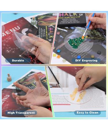 50PCS 4 Inch Clear Circle Acrylic Blanks for Milestone Markers, Name Cards, Cricut Cutting, Painting DIY Projects - Buy Online on GoSupps.com