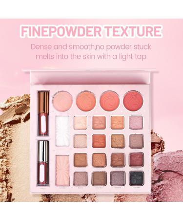 Palette de maquillage d'ombres paupi res 24 couleurs nacr es brillantes pour voyage quotidien Halloween f te femmes adolescentes filles - Buy Online on GoSupps.com