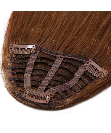 SEGO Pony Hairpiece Fringe Clip-On - 100% Remy Human Hair Extension Light Brown #6 - 25g | Best Clip-On Hair Solutions - Buy Online on GoSupps.com