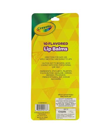 Taste Beauty Crayola Fruit-Flavored Lip Balm Bulk Pack - 10 Pack - Buy Online on GoSupps.com