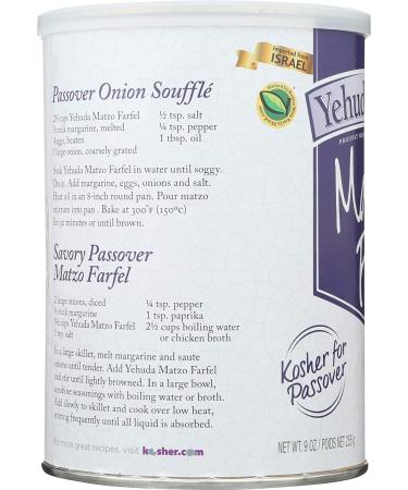 Yehuda Matzo Farfel - 9 Ounce | Premium Kosher Matzo Crumbs for Baking & Recipes - Buy Online on GoSupps.com