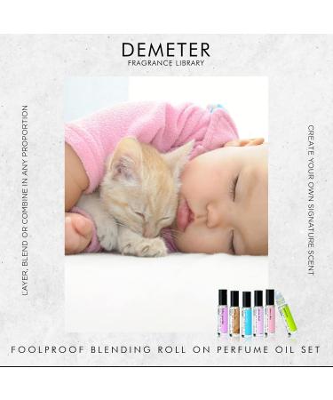 DEMETER Fragrance Library Classic Roll On Perfume Oil Set - 6 Unique Scents: Baby Powder Kitten Fur Pure Soap Pixie Dust Clean Skin Jasmine International Shipping Available - Buy Online on GoSupps.com
